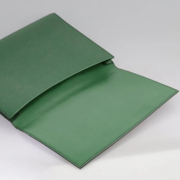 LOUIS VUITTON Epi Document case Clutch Bag Green LV - Picture 8 of 16